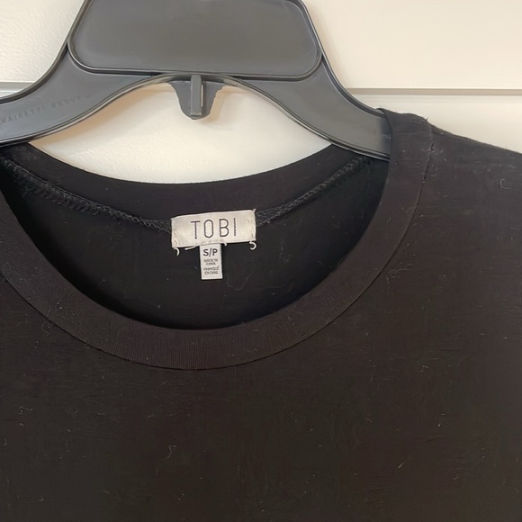 Tobi High Low Black Long Sleeve Dress - Picture 2 of 4